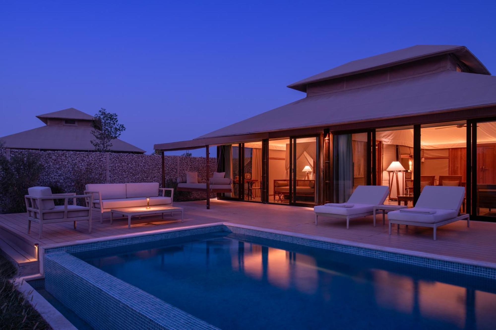 Hotel The Outpost Al Barari Camp Mesaieed Exterior foto
