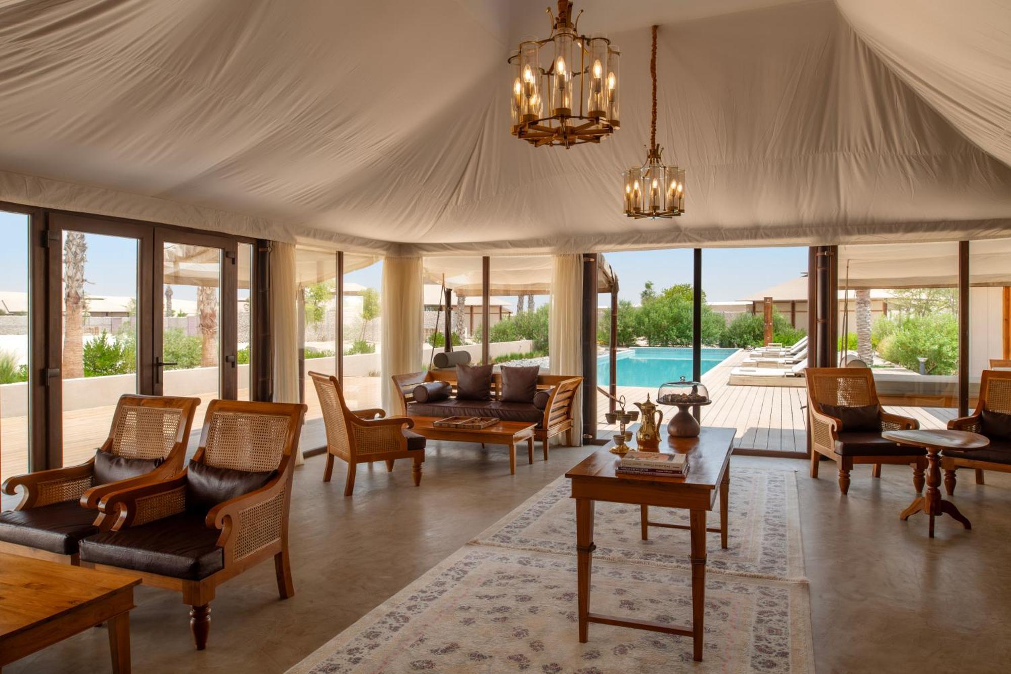 Hotel The Outpost Al Barari Camp Mesaieed Exterior foto