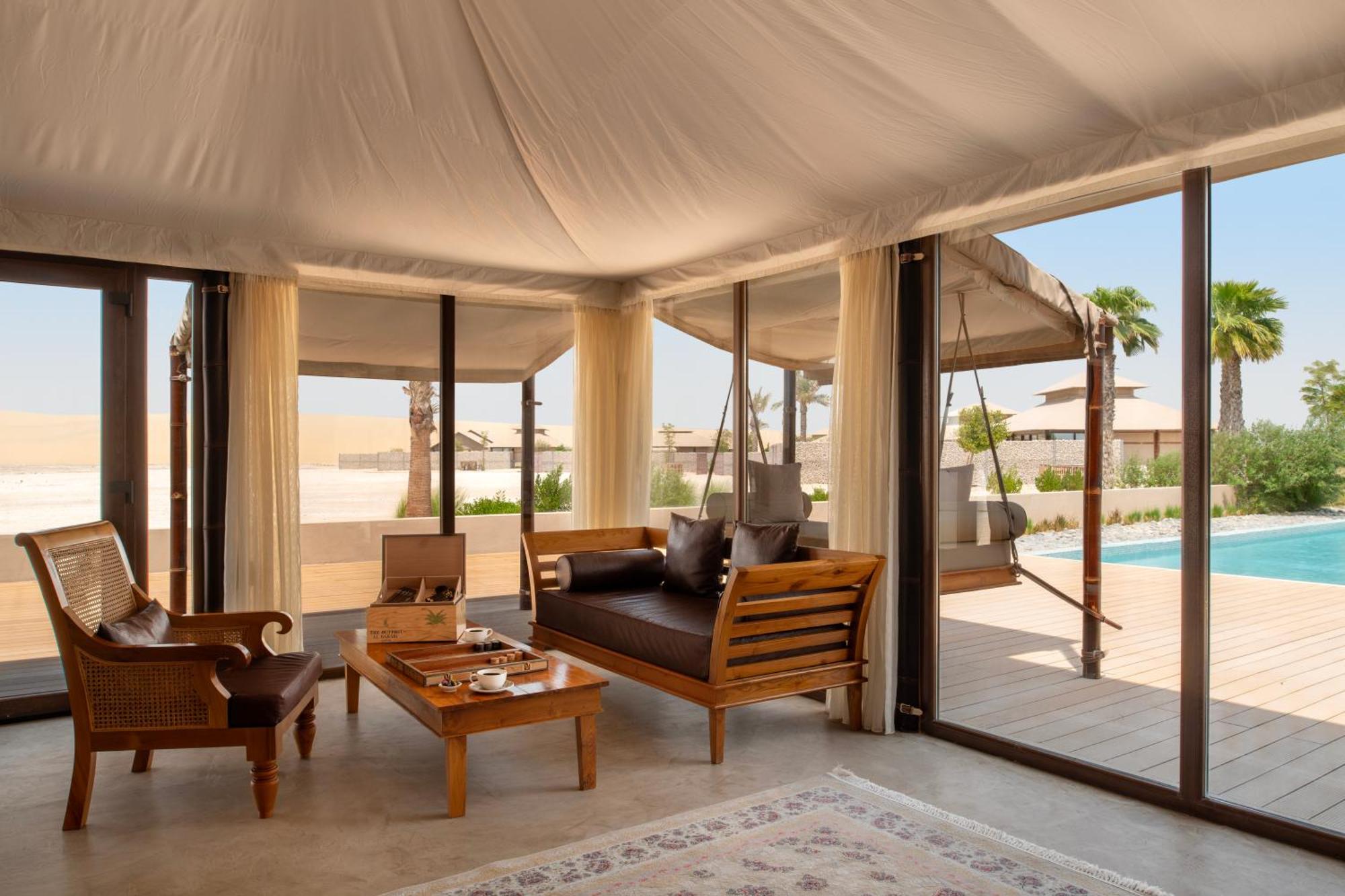 Hotel The Outpost Al Barari Camp Mesaieed Exterior foto